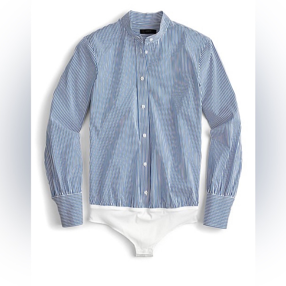 J. Crew Stretch Tailored Perfect Bodysuit in Stripe